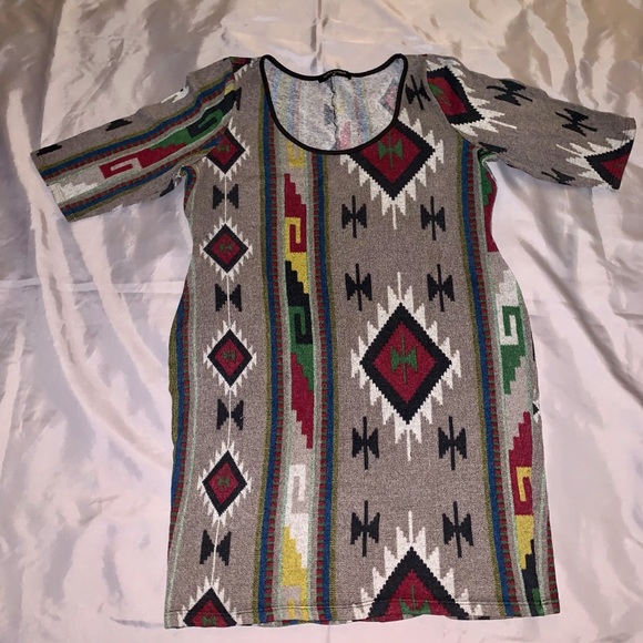 Fashion to Figure Dresses & Skirts - Sweater Dress Tribal (Plus Size)